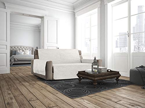 Copridivano Antiscivolo COMFORT Made In Italy | 2 Posti Maxi 150 Cm | Panna