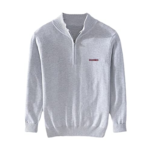 Cardigan en coton pour homme gris, la solution zippée contre le froid de l'hiver