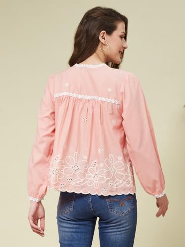 Image of J TURRITOPSIS Women's Cotton Peplum Casual Shirt
