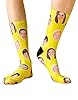 Super Socks Supreme Quality Personalised Face Socks | Customised With Your Face Perfect For Birthdays, Valentines, Anniversary | Perfect Gifts For Friends, Boyfriend, Mum, Dad. (Men UK 9-11, Black) #3
