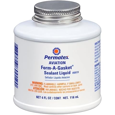 Permatex 80019 Aviation Form-A-Gasket No. 3 Sealant, 4 oz. Cover