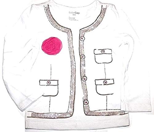 baby Gap Toddler Preschool Girl's Glittered Cardigan Graphic Top