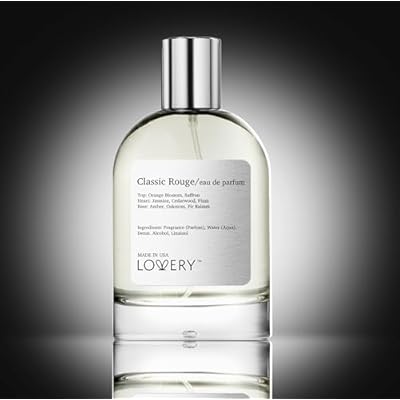 LOVERY Classic Rouge Eau de Parfum Inspired by B.accarat R.ouge 540, Long Lasting Perfume for Women & Men, Clean Fragrance Perfume Spray, 100ml Perfumes for Women, Birthday Gifts - USA