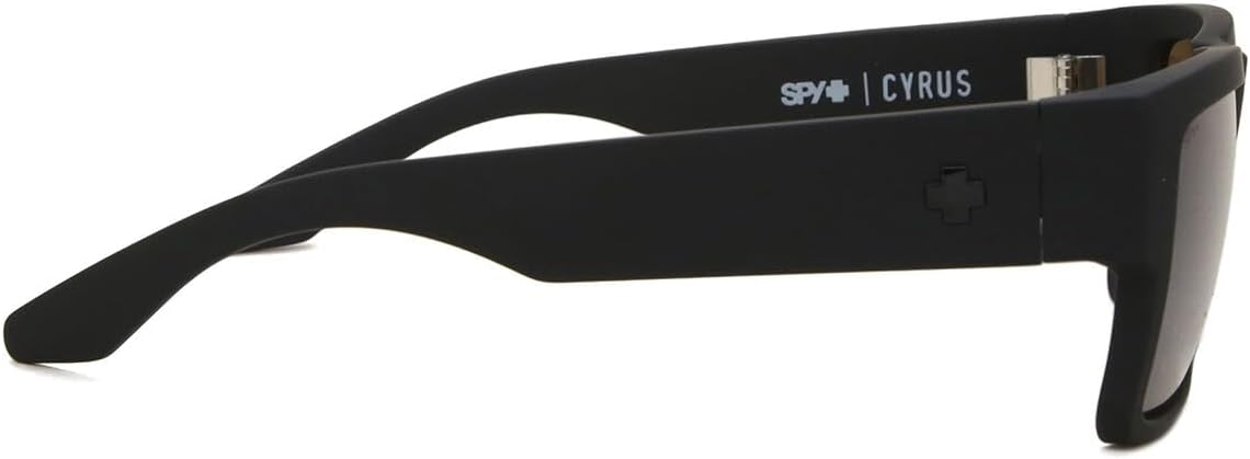 SPY Cyrus Soft Matte Black - Happy Boost Polar Black Mirror