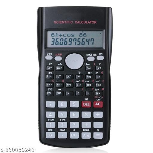 Image of Scientific Calculator 2-Line Engineering Function Calculator for Student and Teacher 16 AAA Batteries Included.