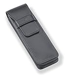Material duradero Funda de cuero STAEDTLER Premium para 2 Artículos de escritura - Negro