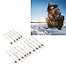 15 Pcs Ice Fishing Rod Tip, Mini Winter Ice Fishing Rod Top Tip Double Thicken Fishing Rod Tip Portable Fishing Pole Parts for Outdoor Ice Fishing