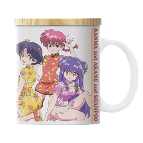 【公式】コスパ らんま１／２ らんま・あかね・シャンプー フタ付きフルカラーマグカップのサムネイル