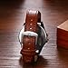 JewelryWe Reloj Analógico Redondo Hombre: Reloj de Cuarzo para Caballero Escala de Números Arábigos Correa de Piel Decorativo de Tres Ojos Empresas Marrón Imagen de JewelryWe Reloj Analógico Redondo Hombre: Reloj de Cuarzo para Caballero Escala de Números Arábigos Correa de Piel Decorativo de Tres Ojos Empresas Marrón