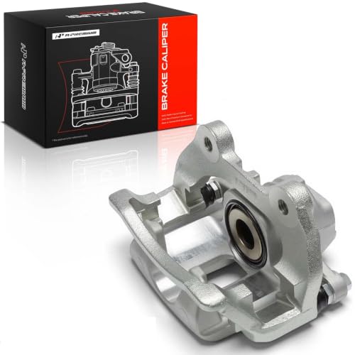 Image of A-Premium Rear Right Passenger Disc Brake Caliper with Bracket | Compatible with Chevy, Cadillac, GMC, Buick and Saturn Models - Acadia, Acadia Limited, Enclave, Outlook, Traverse, XTS