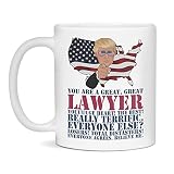Trump Lawyer Mug Trump Coffee Mugs Custom Fathers Day Lawyer Mug, 11-Ounce White