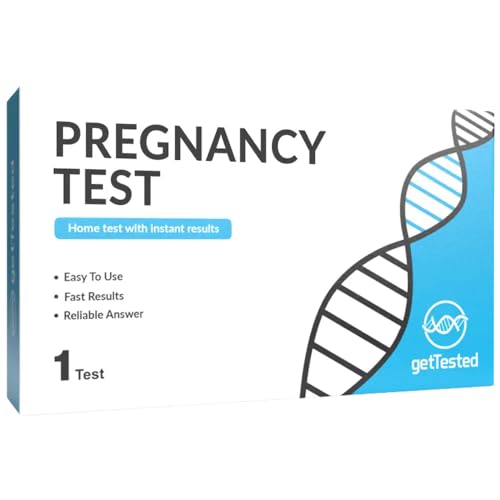 Prueba de embarazo (1 prueba), prueba en casa, mide el aumento de los niveles de hCG en la orina.