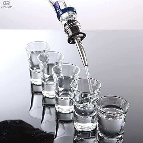 Stainless Steel Bar Liquor Pour Spout - 12Pcs Pour Spouts For Liquor Bottles Oil Topper Pourer Syrup Pourer Bottle Pouring Spout Steel Bottle Pourer - Tapered Dispensing Tips Bartender Accessories #TOP4