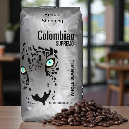 Colombian Supremo Whole Bean Coffee, Medium Roast, 3 lbs