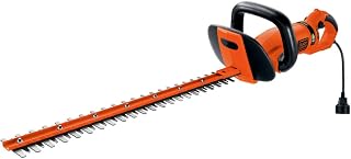 BLACK+DECKER HH2455 24-Inch Hedge Trimmer: Rotating Handle, Dual-Action Blades, 3.3-Amp Power for Less Vibration & Easy Cuts