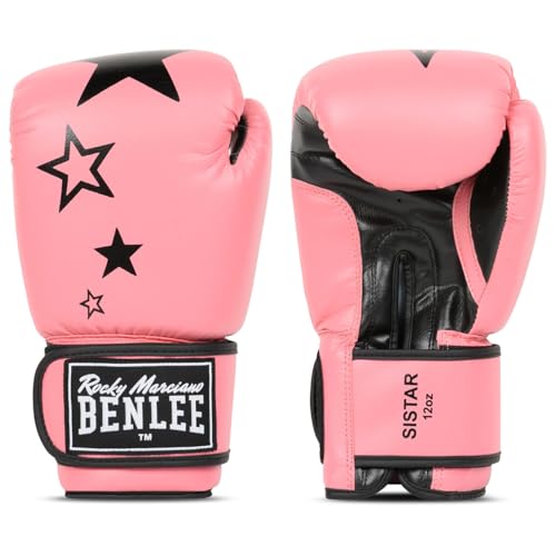 Gants de boxe femme rose Benlee Sistar protège les mains fines au sac