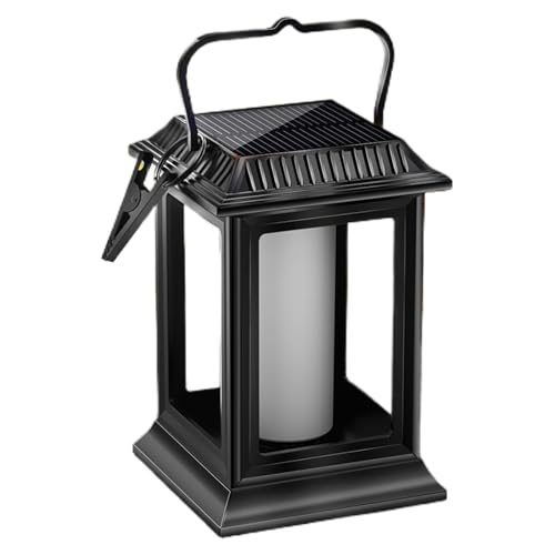 Lanterne solaire à flamme extérieur imperméable pour déco jardin et camping