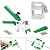KMS Complete Tile Leveling System 1/8’’ Kit, The Set Includes 300 Spacer Clips, 100 Wedges & 1 Plier – Premium DIY & Easy to use for Professional Tile & Stone Installation (1/8”)