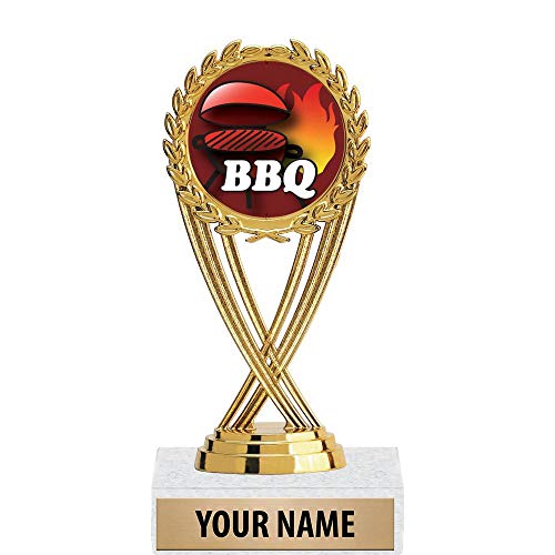 Crown Awards 5.5" Gold BBQ Trophies, Custom Olympia BBQ Trophy Award