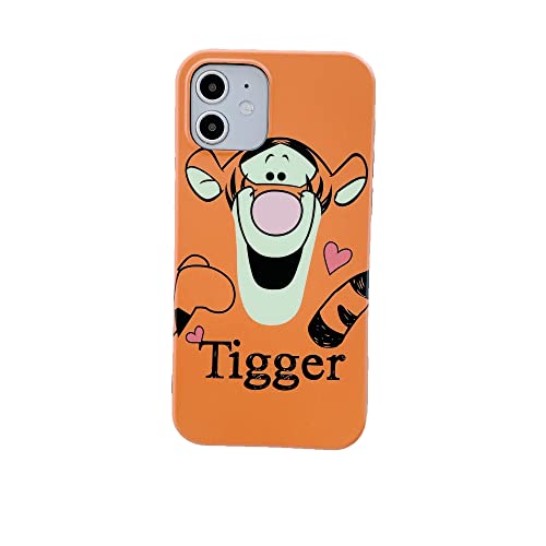 Ifilove For Iphone 14 Pro Tigger Case, Girls Boys Kids Women Cute Cartoon Character Slim Soft Matte Protective Case Cover For Iphone 14 Pro (Orange) #TOP10