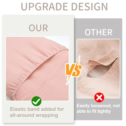 Image of Muslin Baby Lounger Cover 3 Pack,100% Cotton Newborn Lounger Cover,Newborn Nursery Essentials,Breathable Soft Lounger Protectors（Covers Only