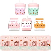 Hamee Pusheen the Cat Cute Water Filled Surprise Capsule Squishy Toy [Series 4] [Pusheen Sips] [Birthday Gift Bag, Party Favor, Gift Basket Filler, Stress Relief Toy] 5 Pc. Mystery Blind Capsule
