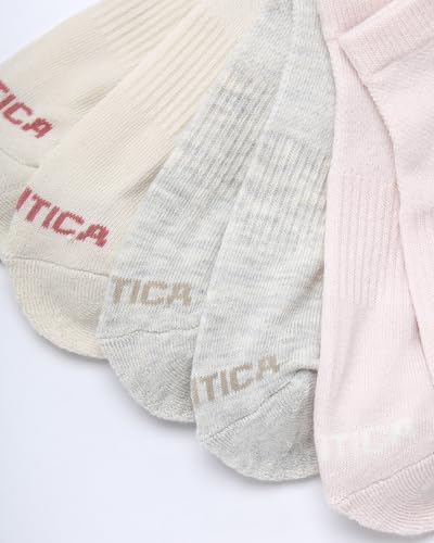 Image of Nautica Womens No Show Socks Moisture Wicking Athletic Low Cut Socks 6 Pack | Moisture Wicking Dri-Motion Fabric, Cushioned Key Areas, Banded Arch Support, No Show Low Cut, Shoe Size 4-10