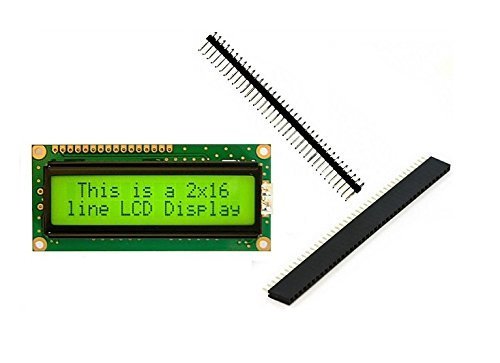 ElectroBot Eb-16x2hdr Lcd 16x2 Alphanumeric Display With Pack of Header Strips for 8051,avr,arduino,pic,arm