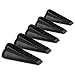 Door Stop | 5 Pack | Flexible Black Rubber Door Stopper Easily Wedges Door Gaps up to 1.2 Inches | Baltic Living Doorstop