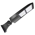 300W LED Parking Lot Lights- Surge Protection Built-in LED Shoebox Street Pole Lighting, Waterproof 42000LM 1-10V Dimmable Outdoor Commercial Area Road Lighting 5000K 200-480V DLC UL