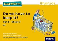 Read Write Inc. Phonics: Yellow Set 5 Storybook 7 Do We Have to Keep It? 0198372086 Book Cover