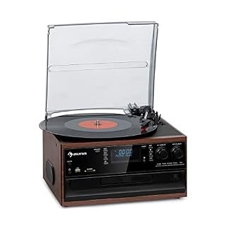 Auna Platine Vinyle Bluetooth, Tourne Disque Vinyle CD Bluetooth avec Haut parleur, Tourne-disques Audio Vinyle 33 tours… - Les Beatles, Paul McCartney, John Lennon, RIngo Starr, George Harrison