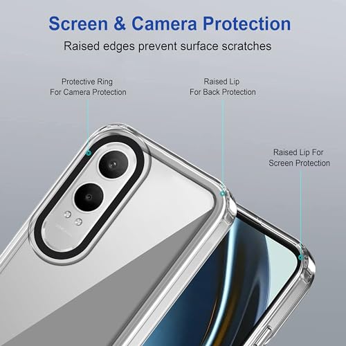 Image of amazon basics Back Case Cover for OnePlus Nord CE 4 Lite 5G | Compatible for OnePlus Nord CE 4 Lite 5G Back Cover | Case Cover with Camera Protection | (TPU + PC | Transparent)