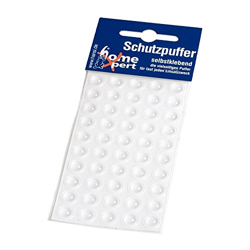HomeXpert 53 10 15 beschermende pads voor glasplaten, zelfklevend, helder (5 x 50 stuks)
