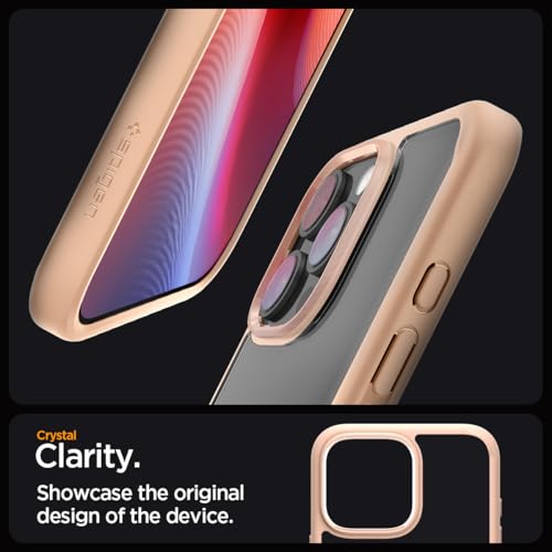 Image of Spigen for iPhone 16 Pro Max Case, Ultra Hybrid [No Magnet Ring][Anti-Yellowing] - Rose Titanium