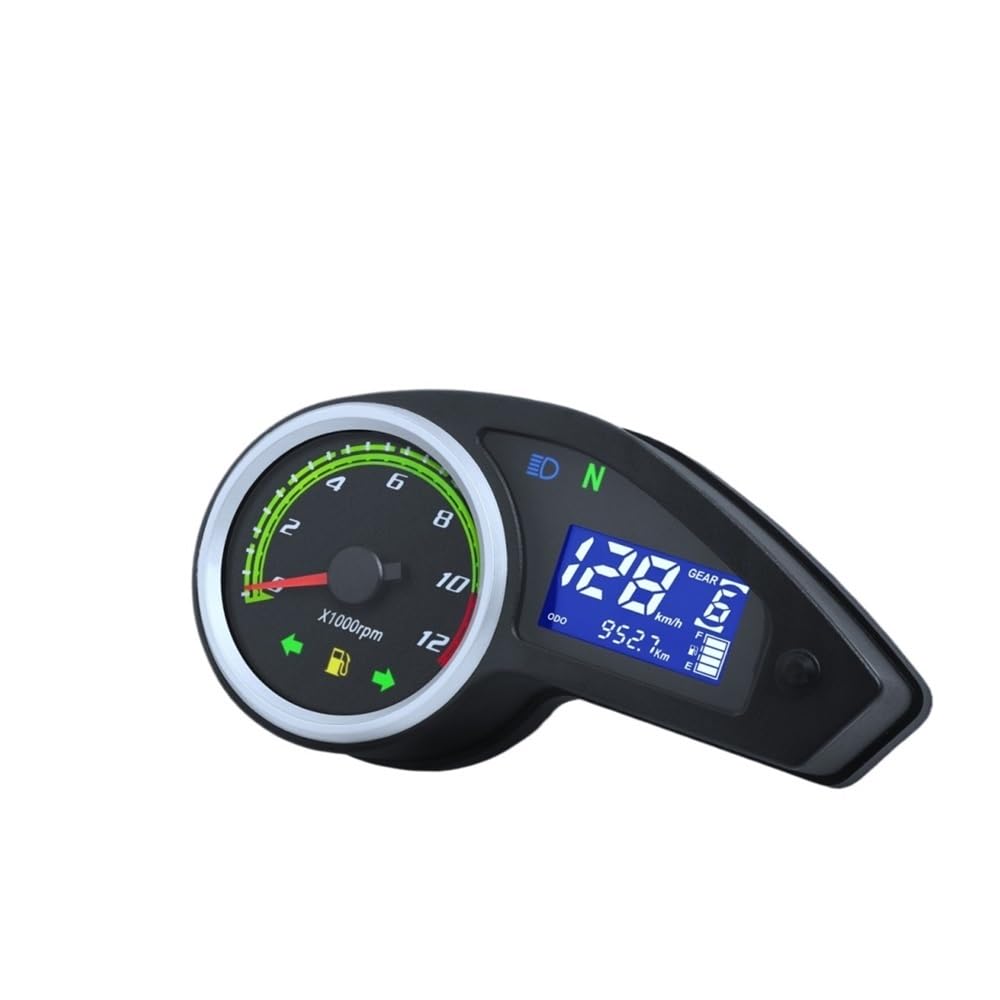 Contagiri moto strumento Contagiri universale per motocicletta Contachilometri digitale 12000RPM Misuratore di giri LED Strumento misura per 124 per cilindro