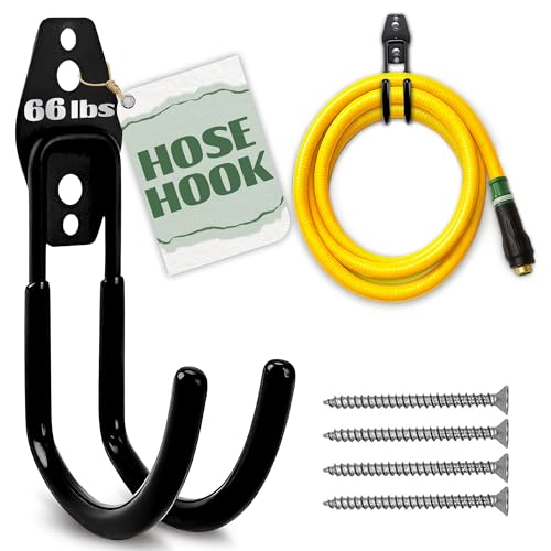 Hose Hook Wall Mount - Rust-Resistant, Scratch-Free, Strong Design, Anti-Slip
