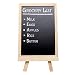 MyGift Small Wood Chalkboard Easel, Whiteboard Stand w/ Chalks, Magnets & Marker