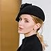 Women’s Fashion Wool Fedora Hat Elegant All-Matching Top Cap French Beret Felt Church Bowler Dress Hat