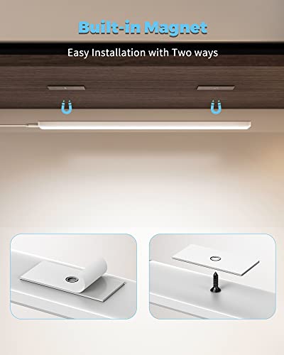 Image of ASOKO 16Inch Under Cabinet LED Workbench Light Plug in Dimmable 6000K