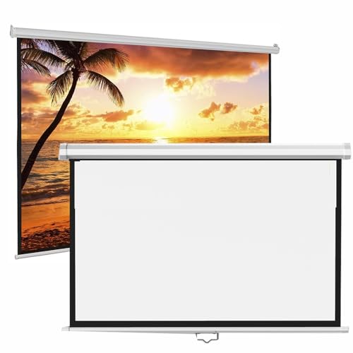 Pantalla de proyector manual retráctil 60 pulg 16:9