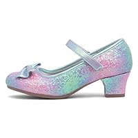 Lilley Sparkle Girls Multi Glitter Heel - Size 8 Child UK - Multicolour
