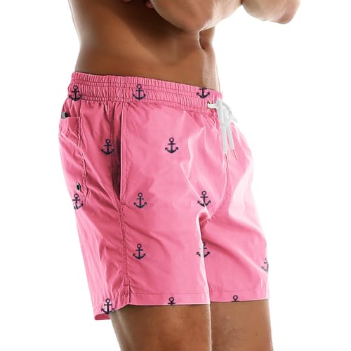 Mens Swim Trunks Swim Shorts Quick Dry 5 Inch Inseam Beach Shorts with Pocket3