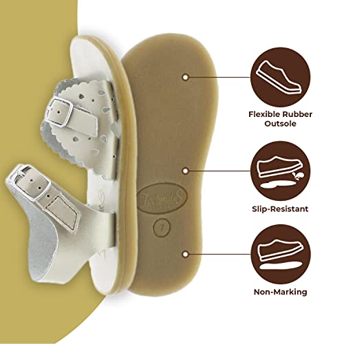 Image of FOOTMATES Ariel and Eco-Ariel Waterproof Sandals for Girls and Boys with Slip-Resistant, Non-Marking Outsoles and Strap Closure