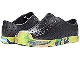 Native Shoes Boy's Jefferson Marbled (Toddler/Little Kid) Jiffy Black/Grasshopper Marble 8 Toddler M