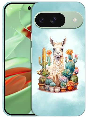 Coque Google Pixel 9 fine en plastique imprimé cactus et coque Pixel 9 Pro antichoc léger