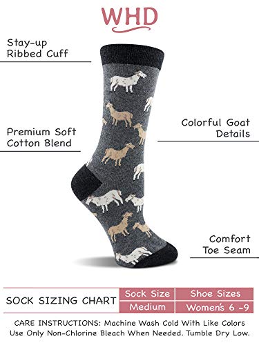 Goat Socks for Women - Goat Lovers Gift - 2-Pack or 1-Pack3