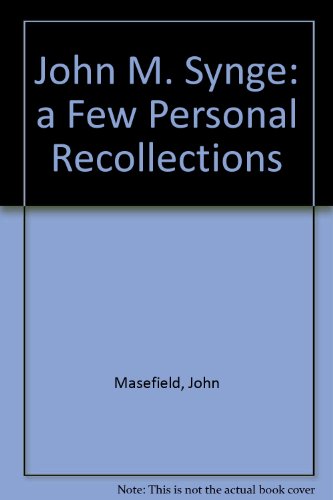 John M. Synge: A few personal recollections, B000852W3K Book Cover