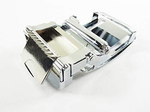 Genuine Stingray Skin Leather Stainless Steel Auto Locking Buckle for Flat Belt3