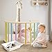 Beright 3 in 1 Climbing Arch Sensory Table with Gray Cushion for Kids, Montessori Wooden Climbing Toys, Kids Sensory Table with a Storage Bin, Rocker Board, Indoor Gym Learning Playset, Rainbow